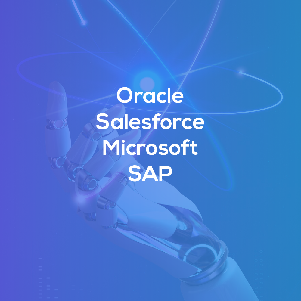 Oracle<br />
Salesforce<br />
Microsoft<br />
SAP
